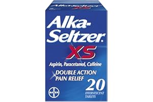 Alka-Seltzer XS Pain Relief, 20 Tablets (Pack of 1)