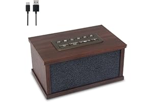 BIGMONAT Enceinte Bluetooth et Lecteur de Sommeil en Bois, Rechargeable Bluetooth Machine à Bruit Blanc Avec Contrôle du Volume et Minuterie, Convient Pour Les Voyages, Détendre L'humeur, Améliorer L'insomnie,