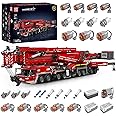 Mould King 17008 Technik for Liebherr LTM 11200 Crawler Crane Set, Remote Controlled Construction Vehicle Model with App, Crane Model Kit with Winch System and Rocker Boom, Gift for Christmas