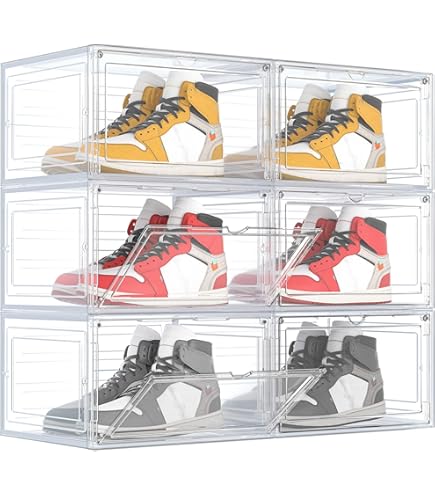 Display Case Sneaker Containers Amazon BVBOX Large Clear Shoe Box - Main Image