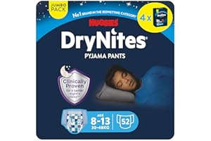 ‎HUGGIES Huggies Dry Nites Pyjama Pants, 8-13 Jahre (30-48 kg), 4 x 13 Stück