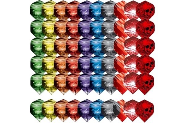 ToBeIT Jeu d'ailettes de fléchettes / perforatrices et anneaux à ressort - Accessoires pour ailettes