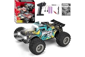 HTGWCG Coche Teledirigido,1:16Coche Radiocontrol de Alta Velocidad,20+km/h 2.4GHz 4WD Offroad Coche de Control Remoto,Carreras Todoterreno de Juguete Regalo para Niños Adultos Timbre
