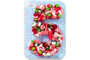 GOMMY´S FACTORY Gommy's Factory Party Numbers nº 5. Tarta de gominolas para cumpleaños con forma de números. 500g de chuches