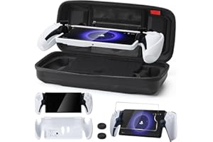 Anpress Carrying Case for PS Portal, Portable Hard Shell Carry Case Designed for Playstation Portal Remote Player for PS5 Console Holds Accessories, Include TPU Protective Case, Screen Protector Set