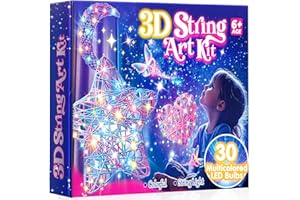 Hapikids Basteln Mädchen 8 9 10 11 12 Jahre, 3D String Art Geschenk Mädchen 6-12 Jahre, Bastelset Kinder, Spielzeug Junge 8–12 Jahre, Geschenkideen für Kinder, Geburtstagsgeschenke