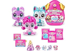 Rainbocorns ficka valp 3-pack av ZURU leksak valp hund mini uppackning flickor presentidéer (standardiserad i post)