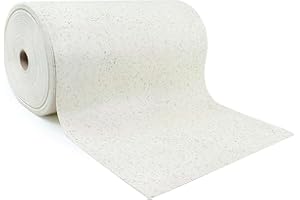 Giuri Tessuti - PASSATOIA per Cucina in Vinile - Tappeto Runner Antiscivolo e Lavabile in PVC - Largo 50 cm (280 CM, CREAM GRIT)