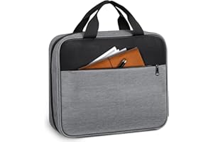 FINPAC Grande Cover per Bibbia, Portatile Custodia per Bible, Leggera Custodia per Bibbia con Maniglia, Regalo Perfetto per Uomo Donna Bambini, (Grigio)