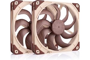 Noctua NF-A14x25 G2 PWM Sx2-PP, Doppellüfter-Set für Push-Pull und Side-by-Side Anwendungen (Braun)