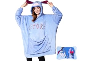 Disney Felpa Donna - Felpa Coperta di Pile Taglia Unica - Felpa Oversize Donna Ripiegabile A Cuscino - Stitch Gadget Ufficiale
