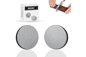 IRILEKI Disques de rechange pour aiguiseur de couteaux roulants, Aiguiseur de couteaux roulants Accessoires de disque, Jeu d'outils pour aiguiseur de couteaux de cuisine (filetage métrique : M12) -Diamant