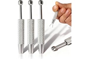 Alinw 3 Pcs Piercing Ball Grabber, Piercing Ball Screw Grabber Tool Tools to Change Jewellery, Flat Back Earring Applicator Removal Tool for Small Parts Pickup Jewelry Making and Balls Screw (Silver)