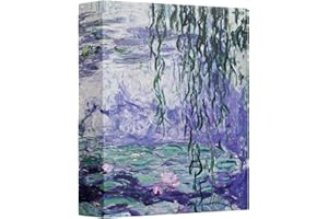 Hiwhy Small Photo Album 15x10 CM (6x4 Inch) 50 Pockets, Slip in Pockets Picture Album, Mini Picture Book for Baby Family Vacation Wedding Anniversary, Water Lily