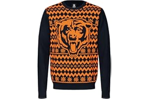 FOCO NFL Chicago Bears Ugly Sweater Big Logo 2-Color Christmas Pullover Weihnachten