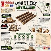 Mini Sticks 5&rsquo;li |Doğal ince Matatabi &ccedil;ubuğu Kedi Oyuncağı | İnce &Ccedil;iğneme &Ccedil;ubuğu | Kedi Diş Bakımı | 12 cm