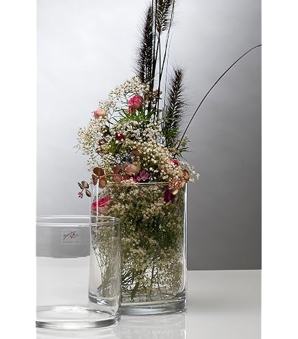 Solifleur Vaso In Vetro Cilindrico Di Sandra Rich – Altezza 30 Cm, Diametro 5 Cm – Trasparente, Lavorazione A Freddo