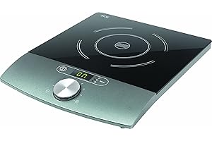 ECG IV 18, 1800W, Plaque de cuisson vitrée à induction, Perte de chaleur minimale, Convient aux ustensiles de cuisine de 12-30 cm de diamètre