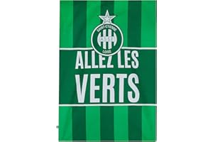 AS Saint Etienne Housse de Couette lit Simple ASSE - Collection Officielle 140 x 200 cm