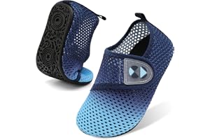 L-RUN Kids Water Shoes Boys Girls Quick Dry Swim Pool Shoes Barefoot Beach Sandals Toddler Breathable Aqua Socks for Outdoor Water Sports Surfing Kayaking Little/Big Kids
