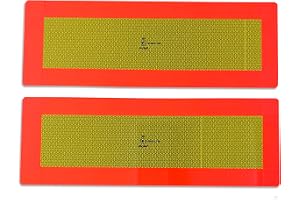 Trupa 2 x bakre markering 565 x 200 ECE 70 varningstavla folie reflektor hängande uppäggare