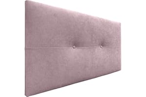 DHOME Testiera in similpelle o in tessuto AQUALINE Pro Testiera imbottita Letto di lusso (Tessuto Salmone, 110cm (Letto 80/90/105))