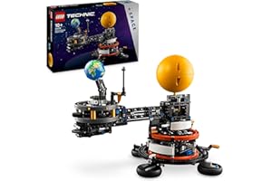 LEGO Technic Pianeta Terra e Luna in Orbita, Giochi Spaziali per Bambini e Bambine da 10 Anni in su, Sistema Solare Giocattolo da Costruire con Pianeti, Sole e Funzione di Rotazione, Idea Regalo 42179
