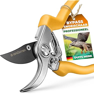 TONMA Snoeischaar [Made in Japan] 8 inch snoeischaar Premium kwaliteit tuinschaar met ergonomische handgreep, handsnoeischaar tuinsnoeischaar voor planten (rood