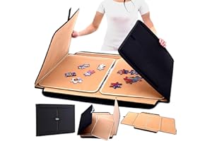 Jaques of London Premium Jigsaw Board for 1000 Pieces | Removable Puzzle Mats | Portable Jigsaw Puzzle Storage with Strong Velcro Fastening | Since 1795