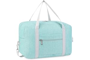 Narwey Sac de Voyage 40x20x25 Ryanair Cabine Bagage Pliable Voyage Bagage Avion de Sport Weekend avec Bandoulière (Vert Menthe)