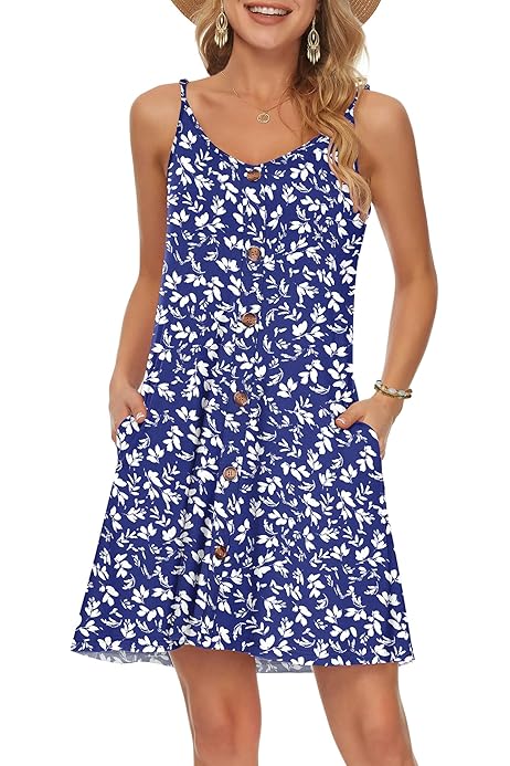 Abito Donna Estivo Copricostume - Scollo A V, Corto E Con Tasche, Per Mare E Casual - Foto 2