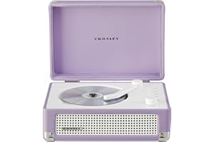 Crosley Cruiser Portable CD Player with Bluetooth, Built-In Stereo Speakers & FM Radio – Rechargeable CD Players for Home, Office & Travel with Headphone Jack, Aux Input - Vintage Suitcase Design
