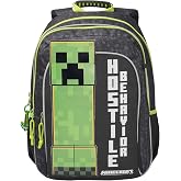 CYPBRANDS -Minecraft, Backpack, Adaptable Backpack to Cart, Black Color, Official Product