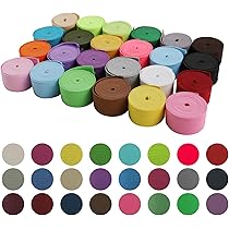 APOMOONS Elastische band om te naaien, 24 kleuren, brede elastische band voor naaiaccessoires, knutselen, kleding, riemen, pruiken