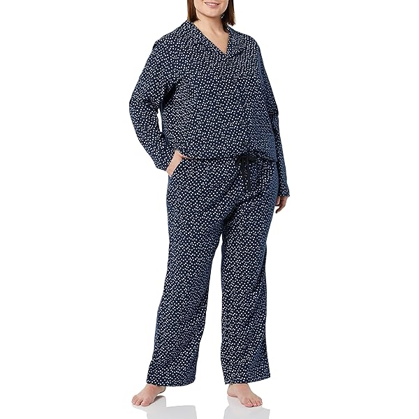 iClosam Dames Pyjama Set Katoen Plaid Zomer Nachtkleding Loungewear Korte Mouw Tops & Pyjama Broek met Zakken S-XXL