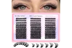 WENDY LASHES Cluster Lashes Wispy Lash Clusters | Lash Clusters 80D-0.07 D Curl Single Eyelashes 9-16mm Eyelash Cluster Fluff
