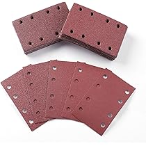 NewZC Papier Abrasif 80x133mm 60 Pièces Papier Poncage