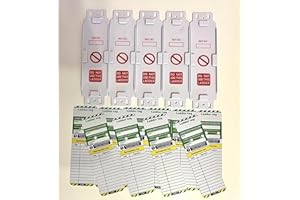 NATIONWIDE - FIRE SPECIALISTS Ladder Inspection Tag Kit - 5 Holders & 10 Inserts, Indoor & Outdoor Use, HSE Compliance, Safety Tags, Waterproof, Weatherproof