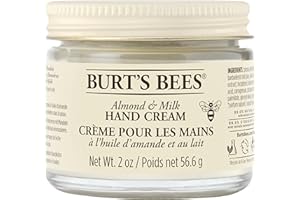 Burt's Bees Almond & Milk Hand Cream For Very Dry Hands, Hand Moisturiser With Sweet Almond Oil & Beeswax, 56.6g