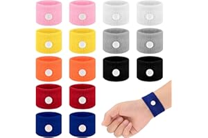 ABOVE ZERO 8 paires de bracelets d'acupression, bande d'acupression contre la nausée, bracelets anti-nausée pour le mal de mer, le mal de la grossesse, le mal des transports pour les enfants adultes.