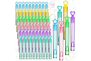 ENCOUN 60x Bulles de Savon, Bulles de Savon Enfant, Bulle Enfant en 6 Couleurs, Bulle de Savon Set, Riche et Coloré Bulle Savon, Bulle de Savon pour Jeux pour Enfants, Anniversaires, Mariages, Pinata