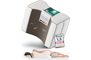 ‎MEDICAL NIGHTS Medical Nights Kniekissen für Seitenschläfer – Orthopädisches Beinkissen zur Entlastung von Hüfte, Rücken & Knie | Ergonomisches Memory Foam Kissen mit Anti-Rutsch-Design.