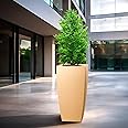 YUCCABE ITALIA FOXB 24 INCH Pots for Plants Highly Durable Fiberstone Lightweight Indoor Outdoor Plant Pots, Flower PotGamla Tree Planter Container Planters for Living Room, Balcony, Garden