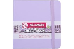 Talens Art Creation Skizzenbuch 80 Blatt, 12 x 12 cm, pastellviolett