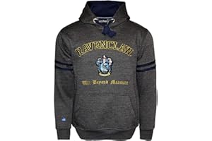 BRITISH HERITAGE BRANDS Harry Potter House Hoodies with Drawstrings - Show Your Inner Wizard! (M, Ravenclaw - Charcoal Blue)