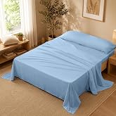Bed Sheets 90 x 190 cm - 3 Piece Sheet Set - 100% Soft and Breathable Microfiber - Fitted Sheet, Top Sheet and Pillowcase - L