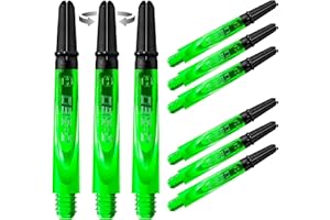 ‎HARROWS Harrows Darts 3 x Sets of Carbon 360 Dart Stems - 9 Dart Shafts in Total - Medium, Midi & Short