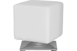 SixBros. Pouf Sgabello Imbottito Bianco - M-61352/2145