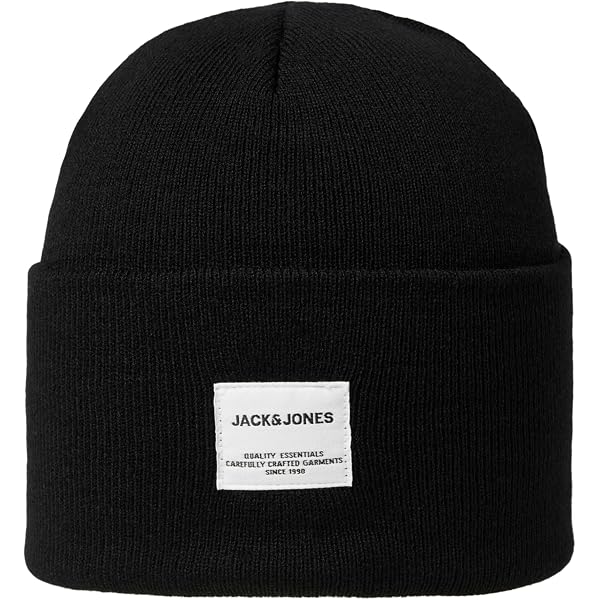 Sportsman 8'' Bottom Stripe Knit Cap - Black/White Fitted Beanie For Men & Women