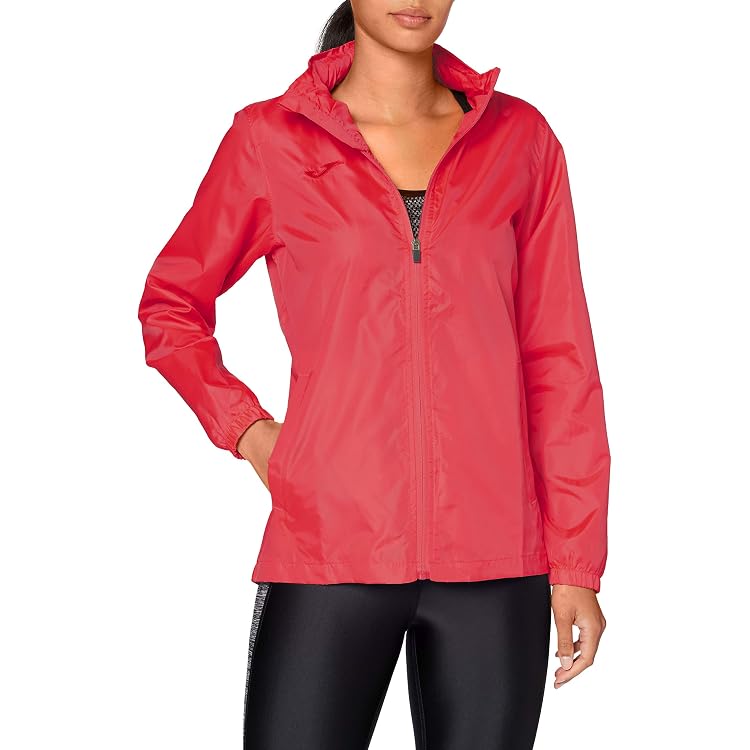 Veste Imperméable Femme HAOLEI - Coupe-vent Avec Capuche Et Poches - Manteau Pluie Extérieur Style Blazer